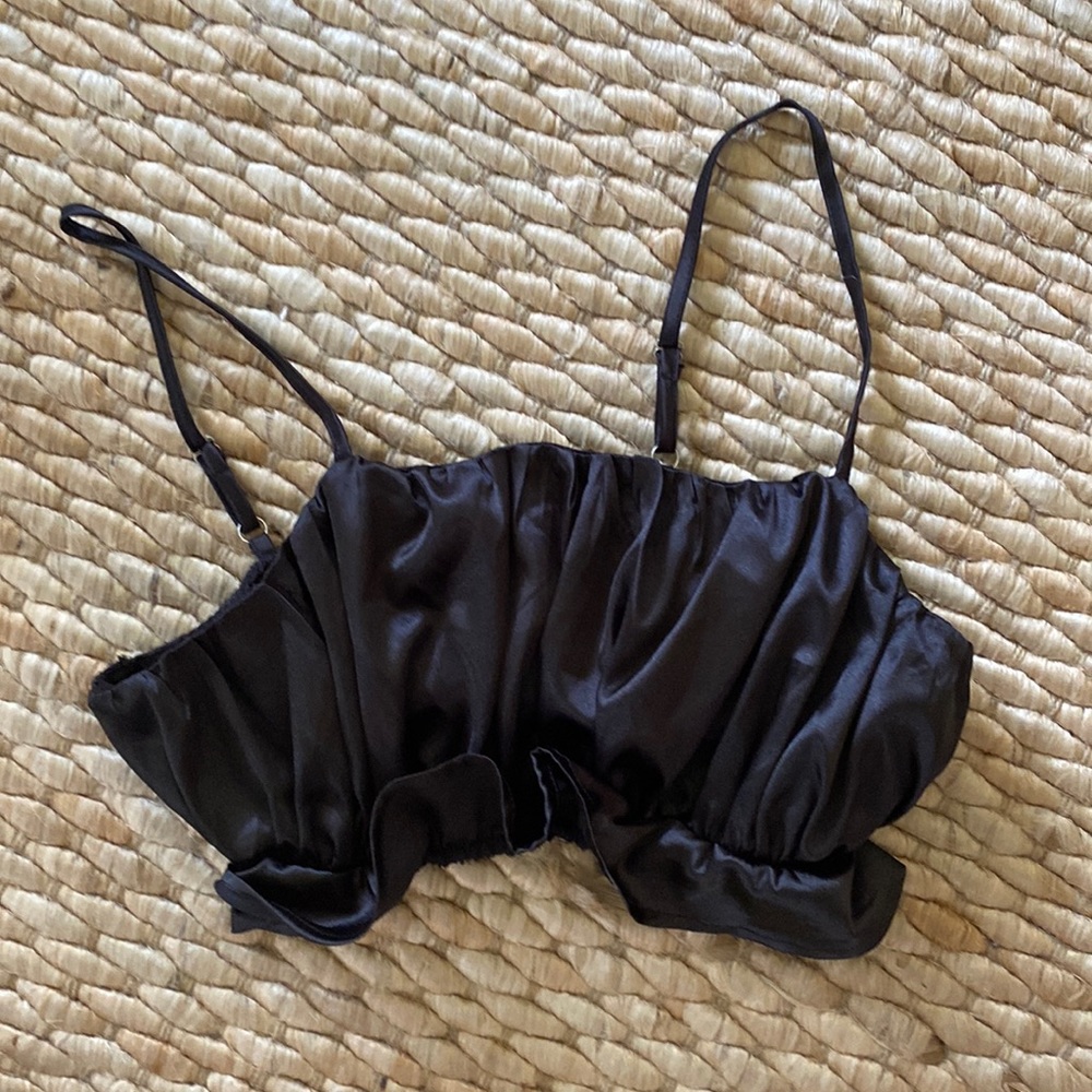 Dolls Kill Wild Kat Satin Bra Cami